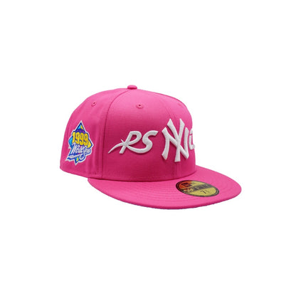 Psychworld New Era NY 59Fifty Fitted Hat Pink