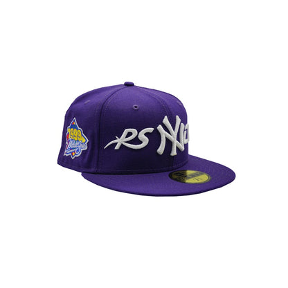 Psychworld New Era NY 59Fifty Fitted Hat Purple