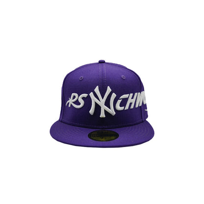 Psychworld New Era NY 59Fifty Fitted Hat Purple