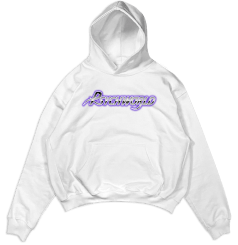 Psychworld Yams Day Praying Hands Hoodie White