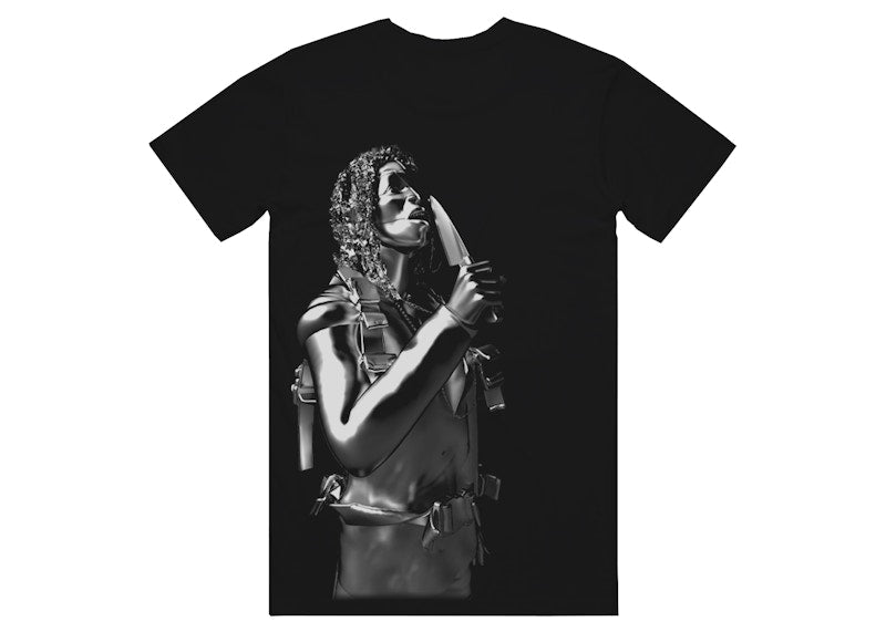 Psychworld x Lancey Foux Chrome T-shirt Black