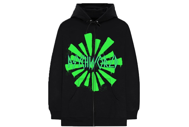 Psychworld x Trippie Redd Zip Hoodie Black
