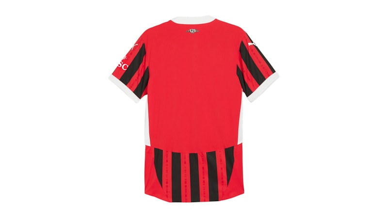 Puma AC Milan Home Authentic Crew Neck Short Sleeve Soccer Jersey For All Time Red/Black