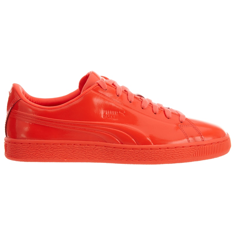 Puma Basket Classic Patent Emboss Red Blast