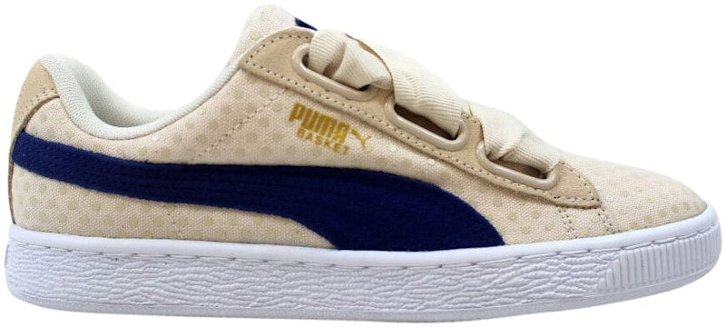 Puma Basket Heart Denim Oatmeal Twilight Blue  (Women's)
