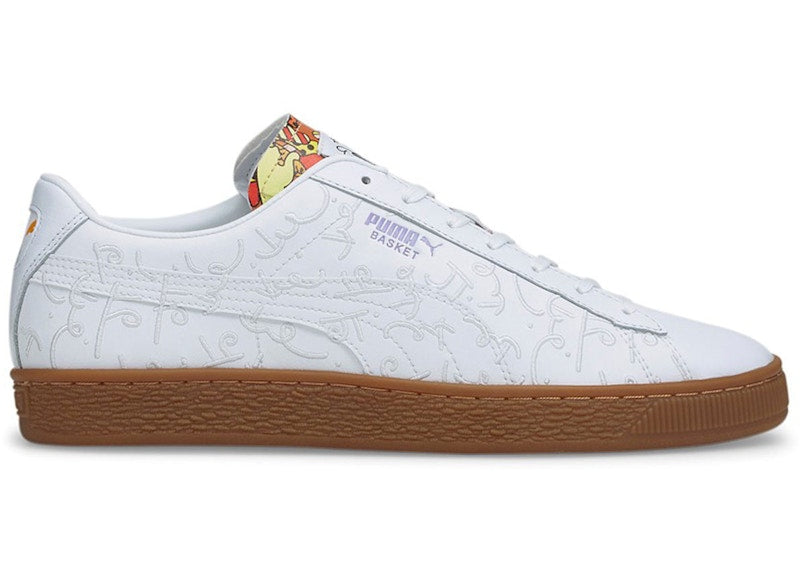 Puma Basket Romero Britto Embroidered White Gum
