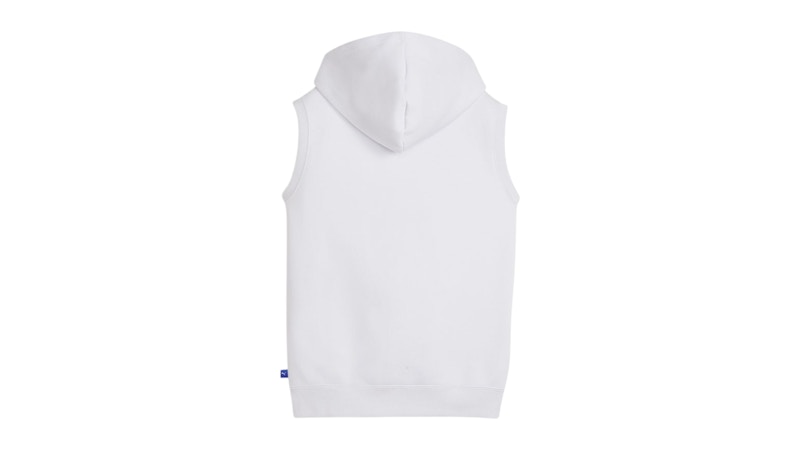 Puma Big Kids Sleeveless Full Zip Hoodie Silver Mist
