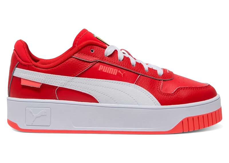 Puma Carina Street Scuderia Ferrari Rosso Corsa White (Women's)