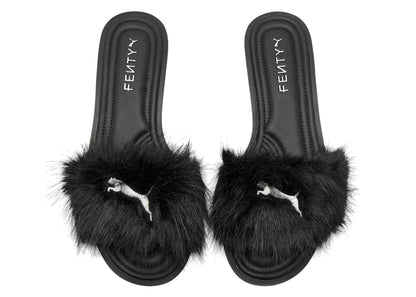 Puma Cat Cleat Sandals Fenty Chic Fur Black (Women's)