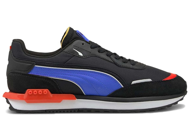 Puma City Rider Electric Black Blue Red