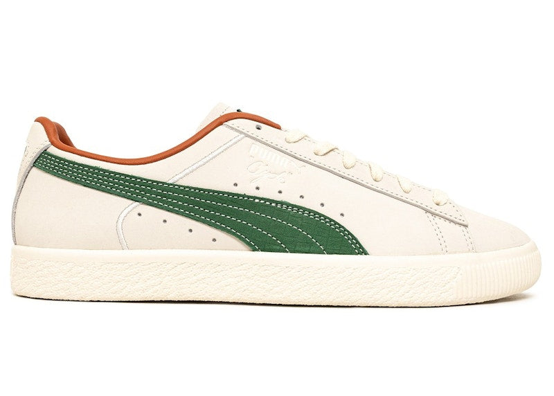 Puma Clyde FG Pristine White Vine Green