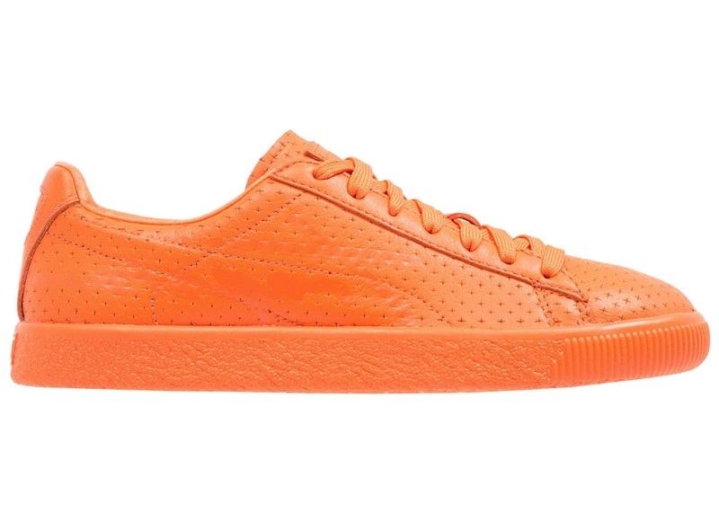 Puma Clyde Perforated Trapstar Golden Poppy