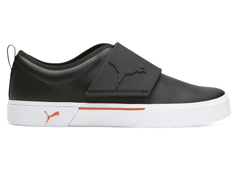 Puma El Rey II Slip-On Perf Leather Black Chili Powder