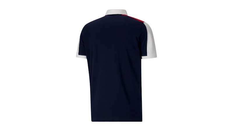 Puma Essentials Block Short Sleeve Polo Shirt Blue