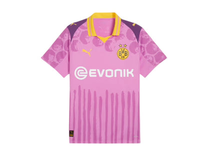 Puma KidSuper Borussia Dortmund Replica Jersey Mauve Pop/Faster Yellow