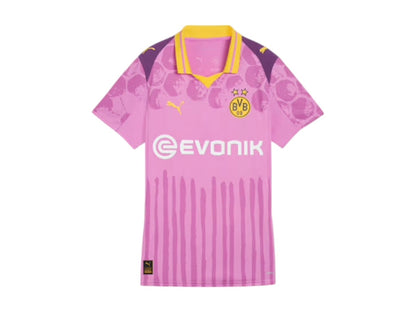 Puma KidSuper Women's Borussia Dortmund Replica Jersey Mauve Pop/Faster Yellow
