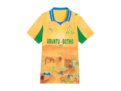 Puma KidSuper Women's Mamelodi Sundowns Replica Jersey Pele Yellow/Fast Green