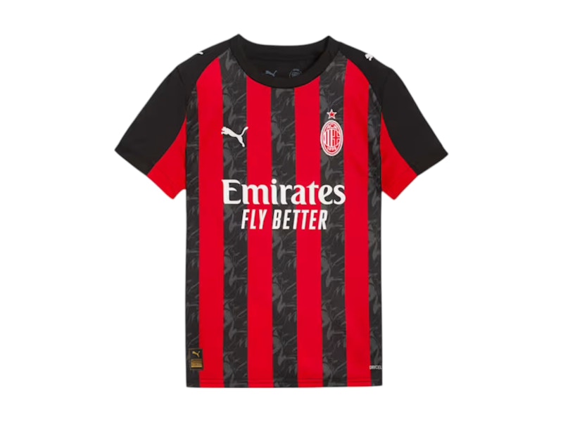 Puma Kids AC Milan '25/'26 Home Replica Jersey For All Time Red/Black