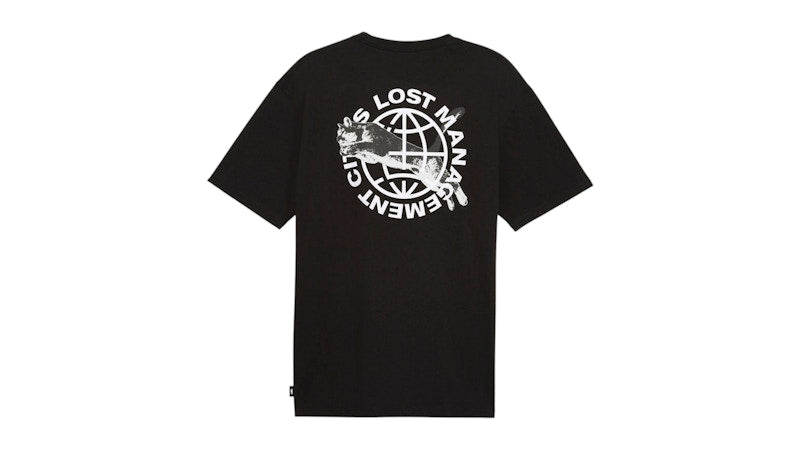 Puma Lost Management Cities Cat Crew Neck Short Sleeve T-Shirt Black