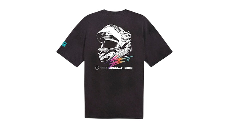 Puma MAPF1 Team Mad Dog Jones Graphic Crew Neck Short Sleeve T-Shirt Black