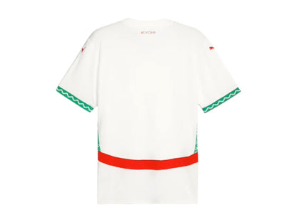 Puma Morocco 2025 Away Replica Jersey Jersey White/Fast Green/Red