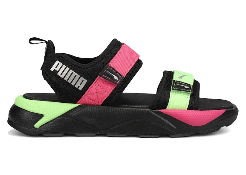 Puma RS-Sandal Glow in the Dark Black Pink Lime (Women's)