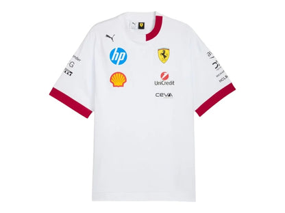 Puma Scuderia Ferrari 2025 Drivers T-shirt White
