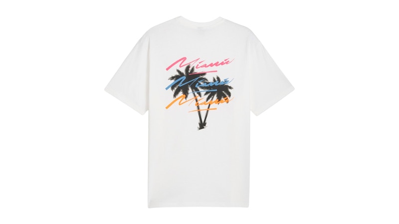 Puma Scuderia Ferrari Miami Graphic Crew Neck Short Sleeve T-Shirt White