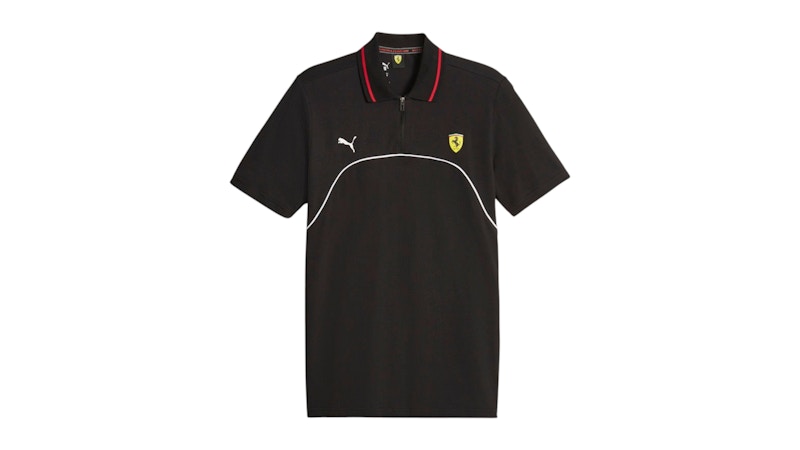 Puma Scuderia Ferrari Race Short Sleeve Short Sleeve Polo Shirt Black