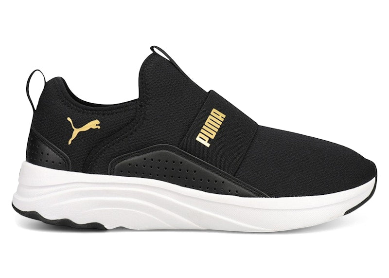 Puma Softride Sophia Slip-On Black Team Gold (Women's)