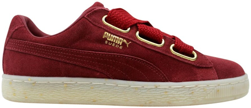 Puma Suede Heart Celebrate Red Dahlia  (Women's)