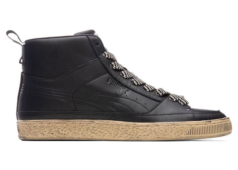 Puma Suede Mid Rhuigi Distressed Black