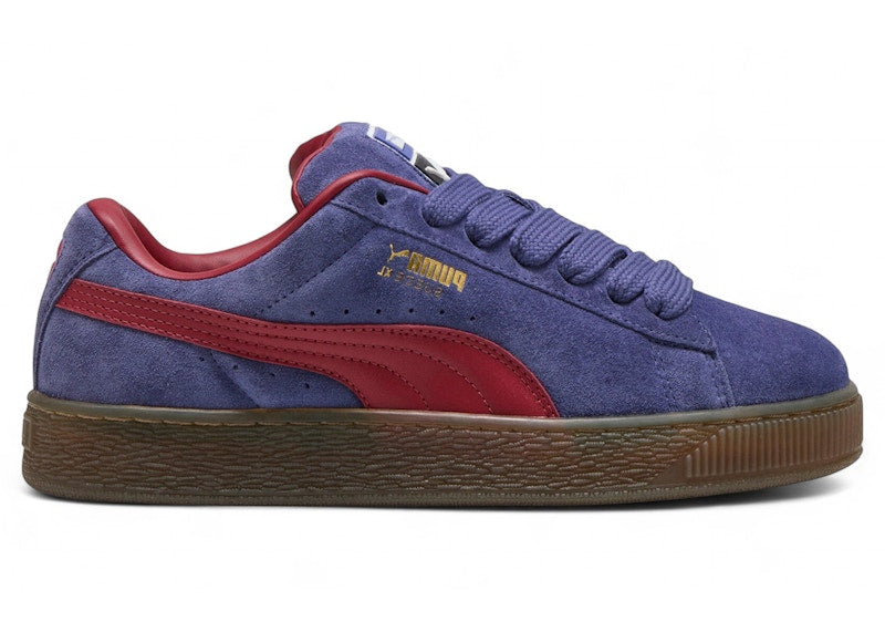 Puma Suede XL Blue Crystal Dark Crimson Chocolate