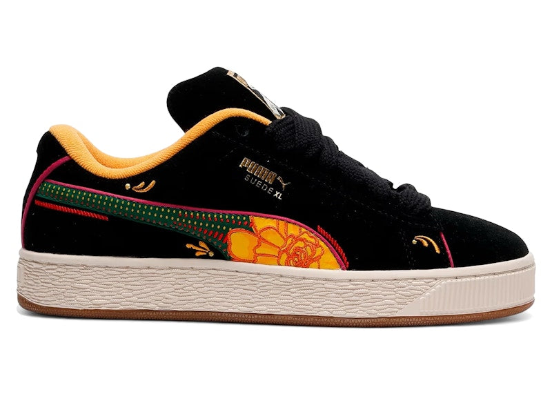 Puma Suede XL La Catrina Black Yellow Sizzle