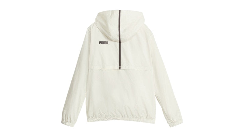 Puma Women's Essentials Solid Full Zip Windbreaker Alpine Snow