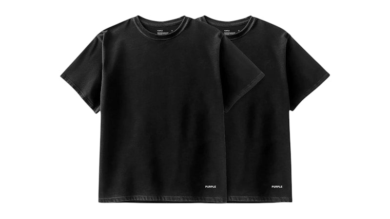 Purple Brand 2 Pack Jersey SS T-shirt Black
