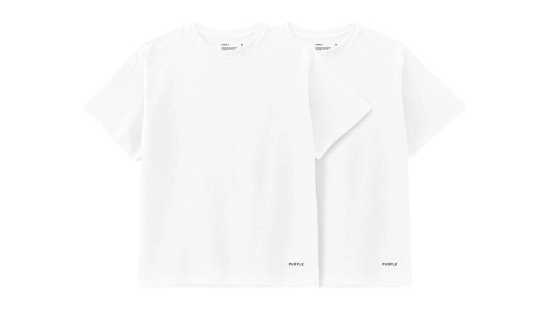 Purple Brand 2 Pack Jersey SS T-shirt White