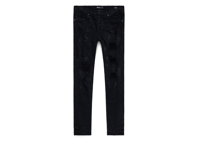Purple Brand Black Oil Spill Jean Black