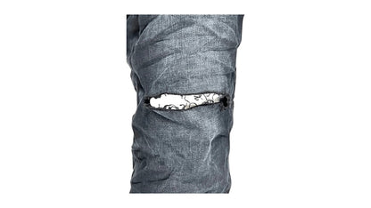 Purple Brand Black Resin Knee Slit Jean Black