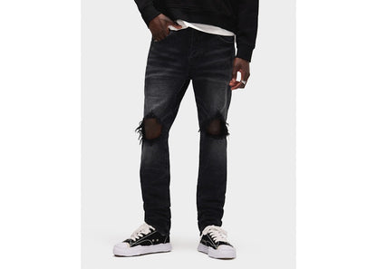 Purple Brand Black Wash Blowout Jean Black