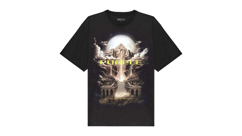 Purple Brand Clean Jersey Short Sleeve Tee Black