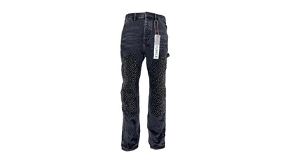 Purple Brand Crystal Carpenter Jean Black