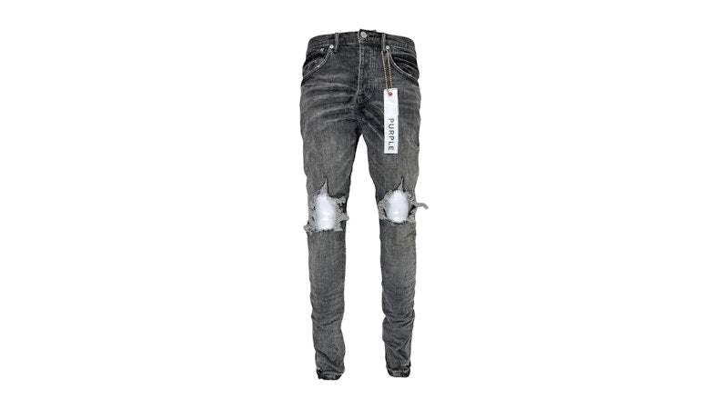 Purple Brand Grey Dirty Blowout Jean Black