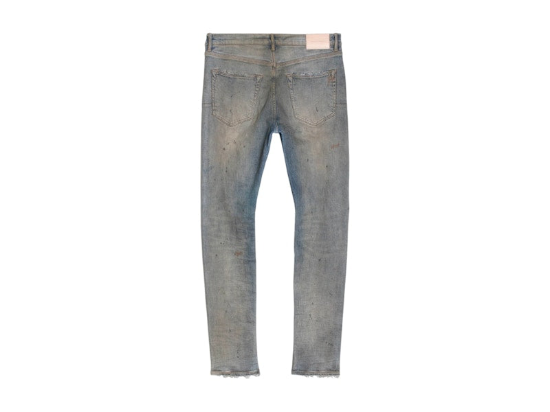 Purple Brand Indigo Oil Repair Jeans Indigo