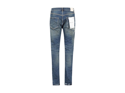 Purple Brand Light Destroy Jeans Dark Indigo