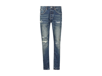Purple Brand Light Destroy Jeans Dark Indigo