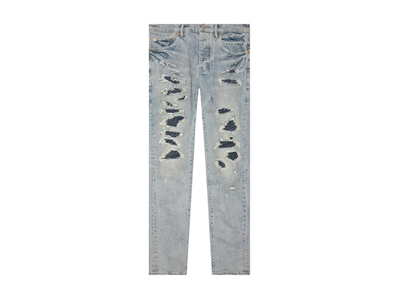 Purple Brand Low Rise Skinny Jeans Light Indigo