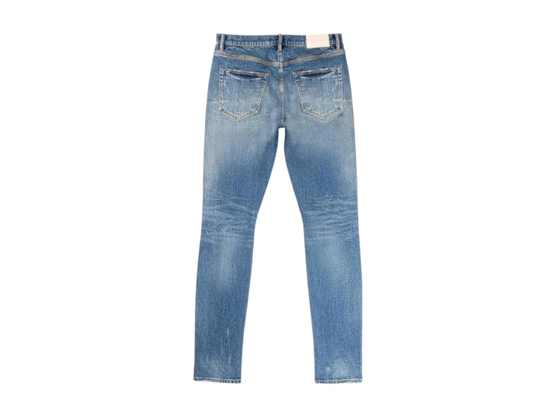 Purple Brand Low Rise Slim Jeans Mid Indigo
