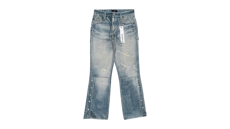 Purple Brand M5005-TBBD325 Twill Snap Carpenter Pant Blue