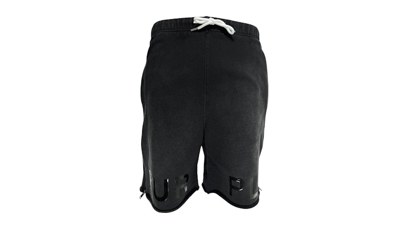 Purple Brand MWT Fleece Sweatshort Black